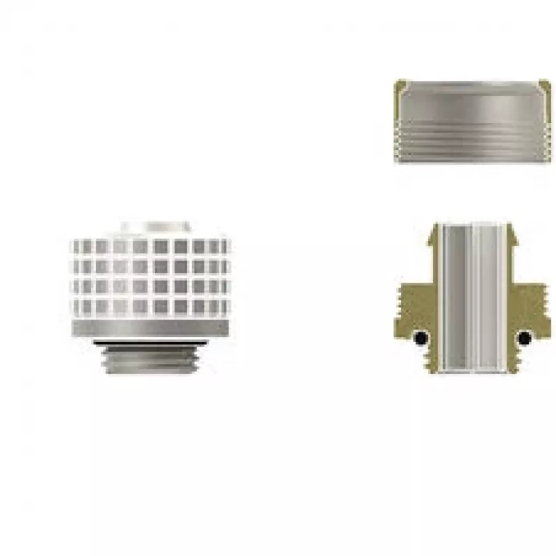 Thermal Grizzly DeltaMate ST16 – Conector de refrigeración líquida, níquel mate, 1 ud. (TG-DM-FIT-0201)