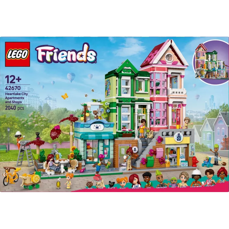 LEGO Friends 42670 Apartamentos y tiendas de Heartlake City