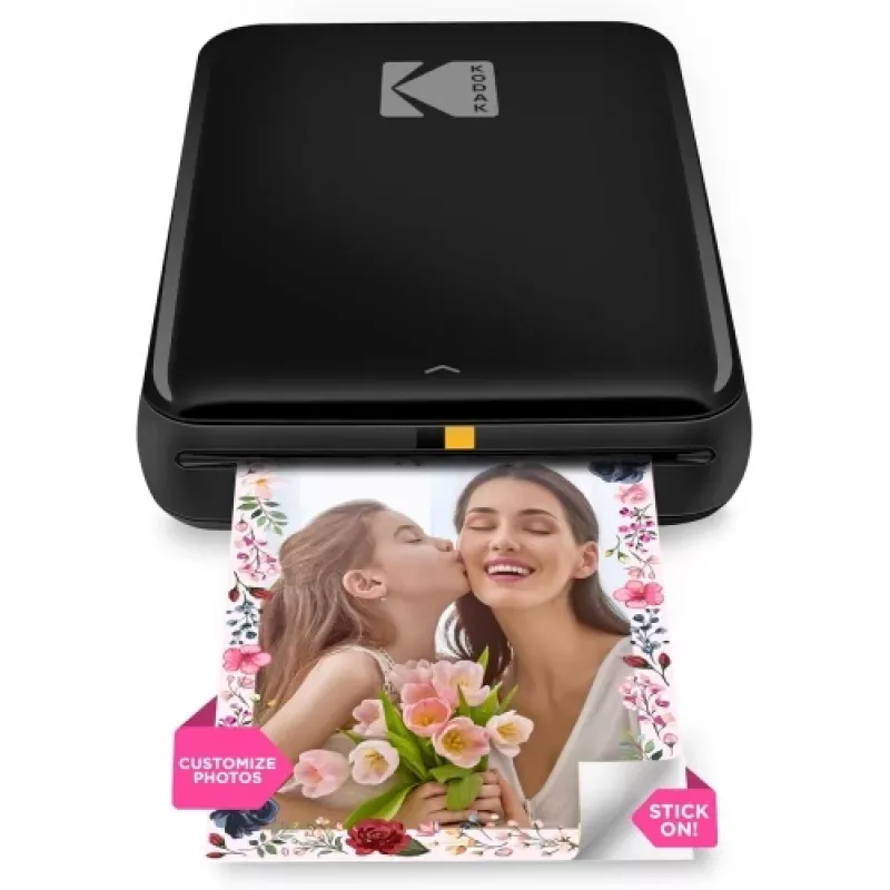 Impresora fotográfica instantánea móvil Kodak STEP Color ZINK 2x3'' 1 ppm, Bluetooth, Negro