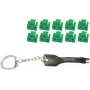 Bloqueador de puerto RJ45 ShiverPeaks BS08-01031 verde — set con 10 cerraduras y 1 llave