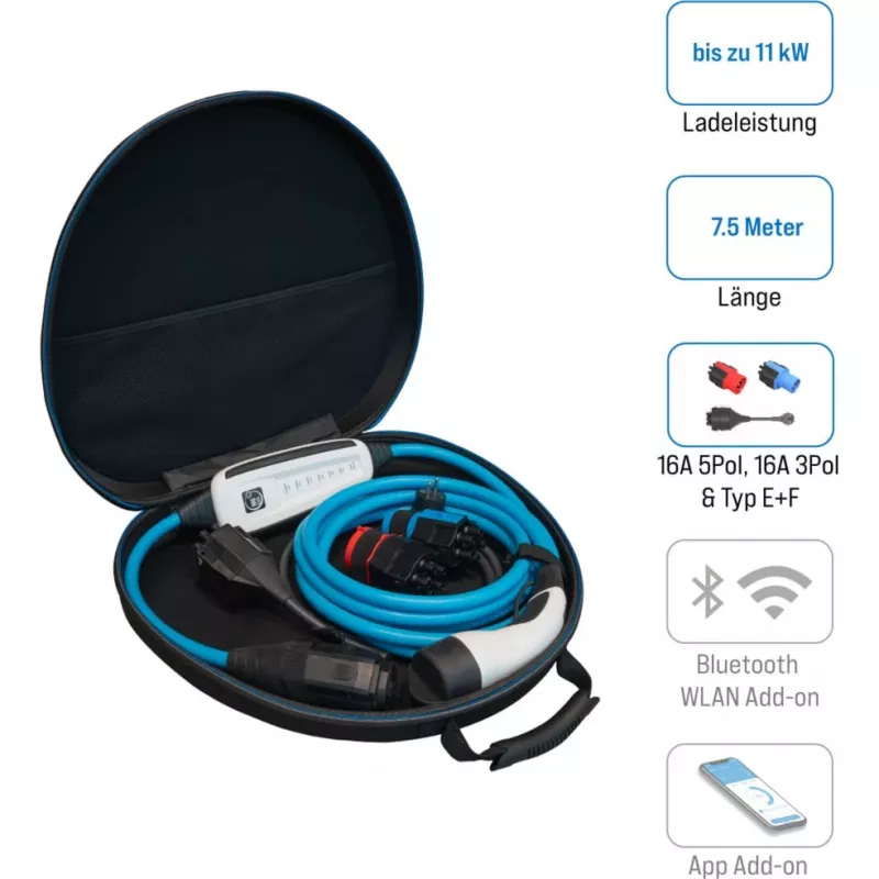 Cable de carga NRGkick modelo 87701000, 16A, 7,5 m de longitud