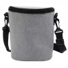 Bolsa térmica Olympia BT 50 — negra/gris, cremallera, 225×170×110 mm