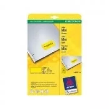 Avery Zweckform Avery L6041 - amarillo - 21,2 x 45,7 mm 960 uds. (20 hojas x 48)