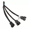 EK Water Blocks EK-Cable Divisor en Y para 3 ventiladores PWM de 4 pines 10 cm