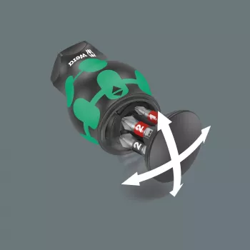 Wera Kraftform compact Stubby Magazin 2 Destornillador multibit Destornillador plano