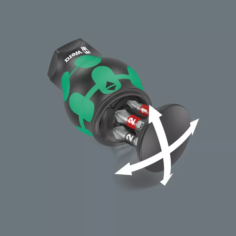 Wera Kraftform compact Stubby Magazin 2 Destornillador multibit Destornillador plano