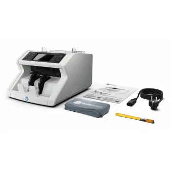 Contadora de billetes Safescan 2210 G2 blanca pantalla LCD AC 220-240V