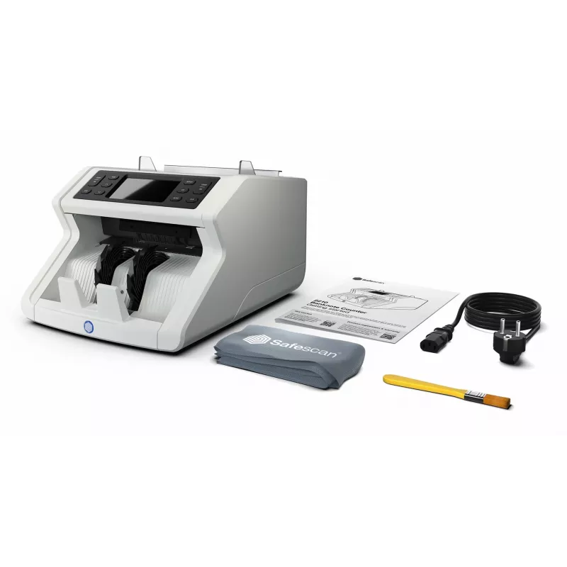 Contadora de billetes Safescan 2210 G2 blanca pantalla LCD AC 220-240V