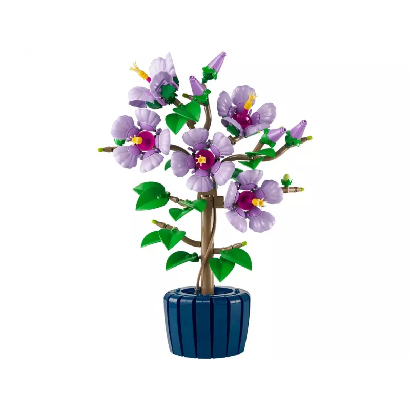 Set de construcción LEGO Botanical Flor de hibisco 10372 – 660 piezas, modelo de exposición, 250×360×130 mm