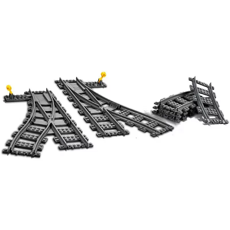 Set de construcción LEGO City 60238 – desvío de vías y accesorios para sets de juego