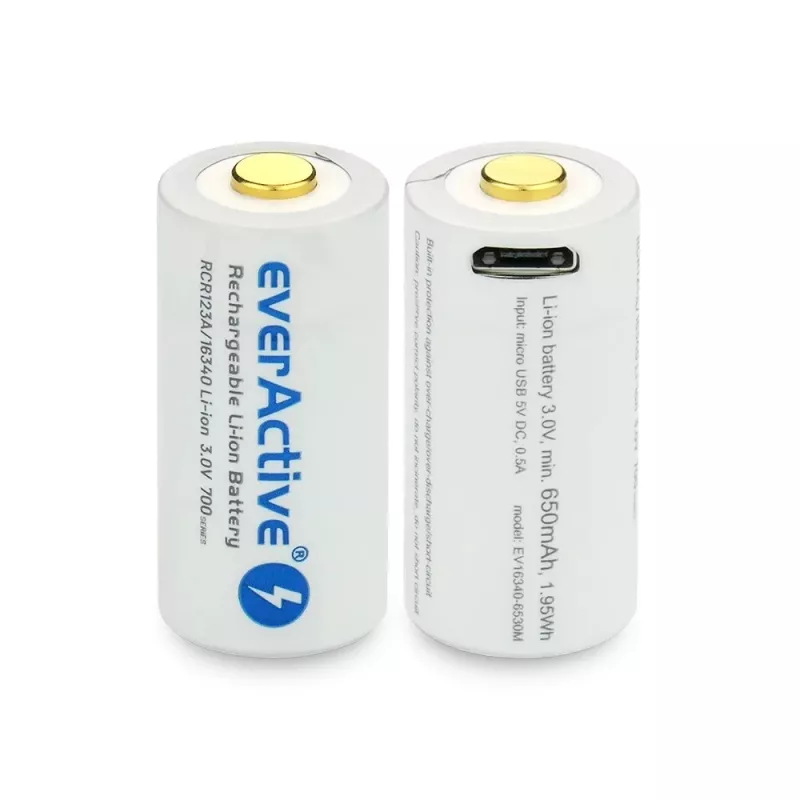 Batería recargable everActive EV16340 700mAh 3V con función de carga micro-USB