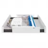 Caja de pared de fibra óptica DIGITUS DN-96843M-OS2, monomodo, premontada, 24×LC adaptador DX con pigtails, acero, gris, 320×54×280 mm