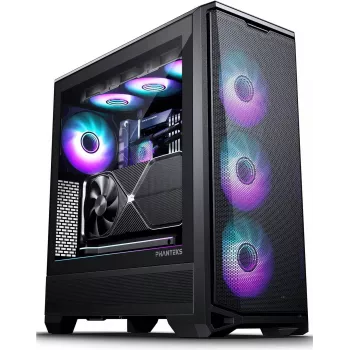 PHANTEKS Eclipse G400A Midi-Tower, cristal templado, D-RGB, negro