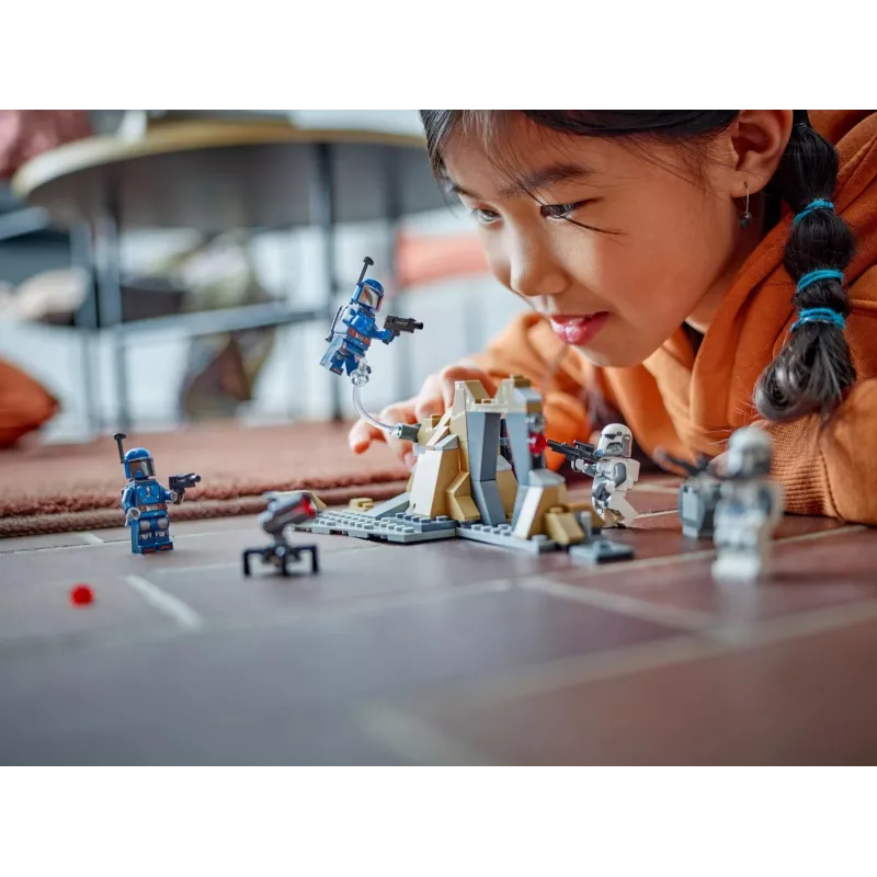 Juguete de construcción LEGO Star Wars Emboscada en Mandalore Battle Pack 75373 — 4 minifiguras, 109 piezas, Edad 6+
