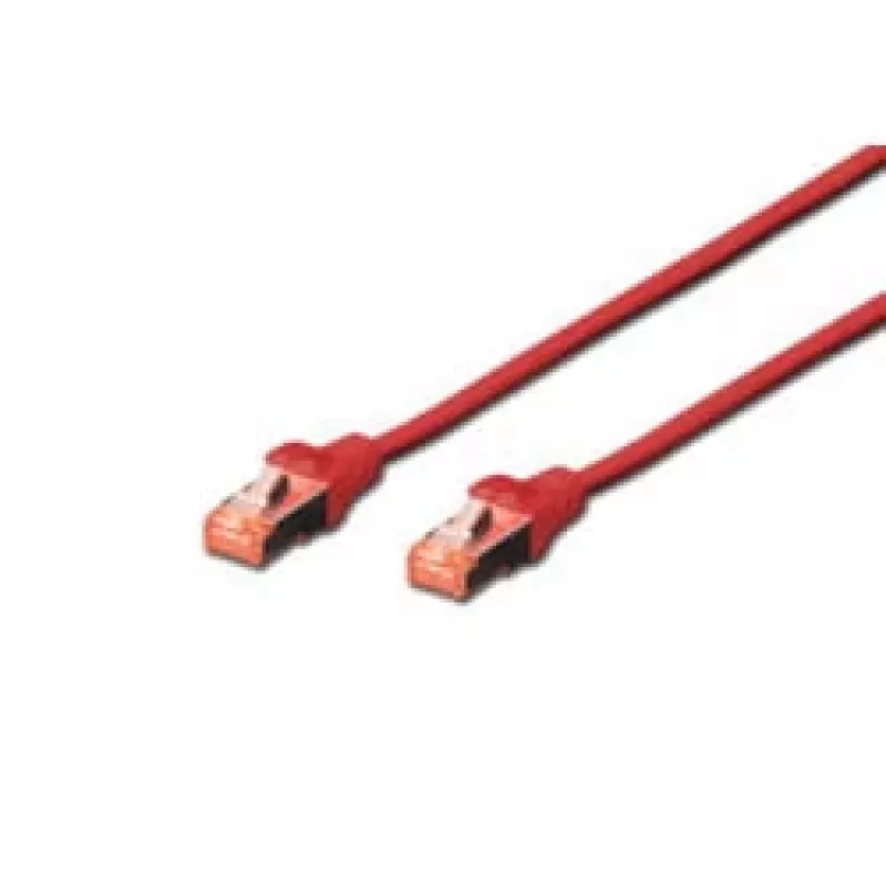 Cable de parcheo Digitus CAT 6 S/FTP DK-1644-005/R 0,5 m rojo