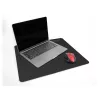 Alfombrilla de ratón DeLOCK 12149 negra 400x450 mm goma base antideslizante