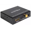 Extractor de audio HDMI estéreo / 5.1 canales 4K, adaptador negro