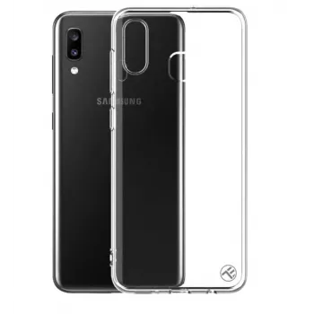 Funda de silicona Tellur para Samsung Galaxy A20, transparente, funda protectora blanda