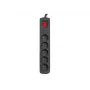 Regleta de enchufes ARMAC ARC 5 — 5 tomas, cable de 3 m, negra