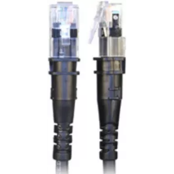 PatchSee ThinPATCH - Cable de parcheo - RJ-45 (M) a RJ-45 (M) - 2,7m - 4,9 mm - FTP - CAT 6a - IEEE 802,3at - apantallado, libre de halógenos - Negro (TP-6A-F/9)