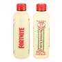 Botella deportiva Paladone Fortnite Metal PP14736FO 500 ml, acabado metal, tapón de rosca