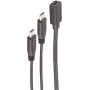 Cable USB ShiverPeaks BS13-20020 USB 2.0 0,3 m 2x USB-C negro