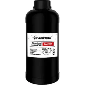Resina estándar UV/LCD para impresión 3D roja 1 L Flashforge 405 nm