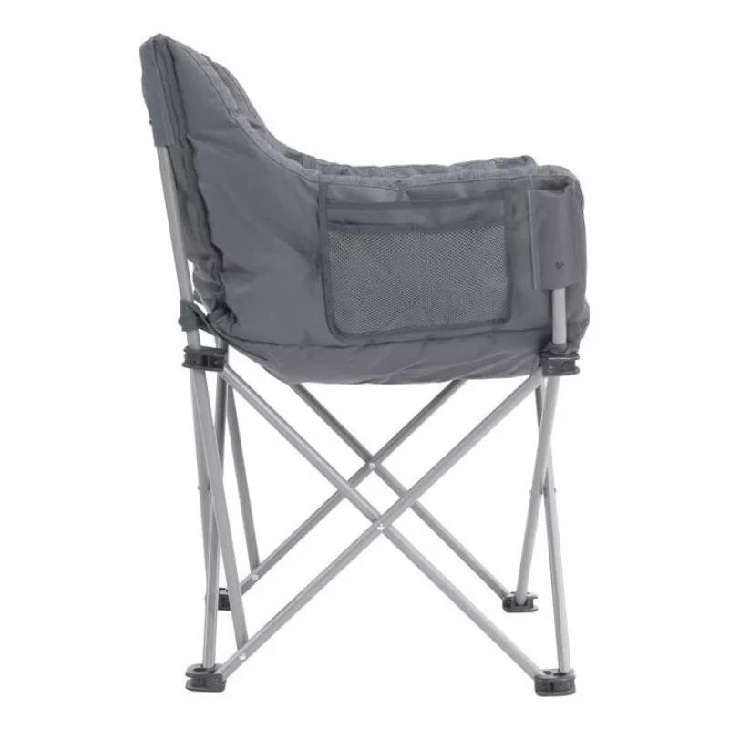 Silla de camping Outwell 470474 — silla plegable de 4 patas, capacidad de carga máxima 150 kg, negro/gris