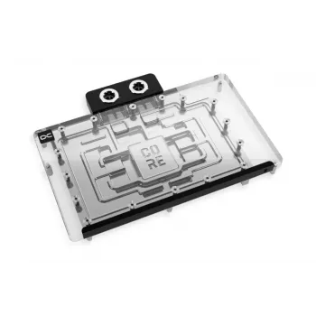 Backplate Alphacool 10268 acrílico aluminio cromo cobre nailon negro 160,8 mm