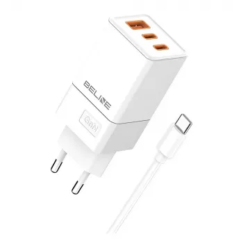 Cargador Beline BELI02751 65W 2×USB-C + USB-A