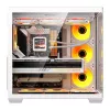 Caja de PC Darkflash C280 (blanca) con 7 ventiladores de refrigeración