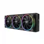 Ventilador de carcasa 120mm THERMALTAKE TS120 EX RGB, pack de 3, negro