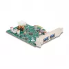 Tarjeta DeLOCK PCI Express x1 USB Type-C PD 30W 2x USB Type-A 5Gbps
