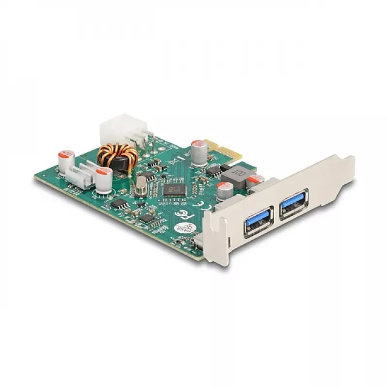 Tarjeta DeLOCK PCI Express x1 USB Type-C PD 30W 2x USB Type-A 5Gbps