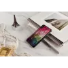 Funda protectora iKins para iPhone XS Max – diseño de flores acuáticas, negra