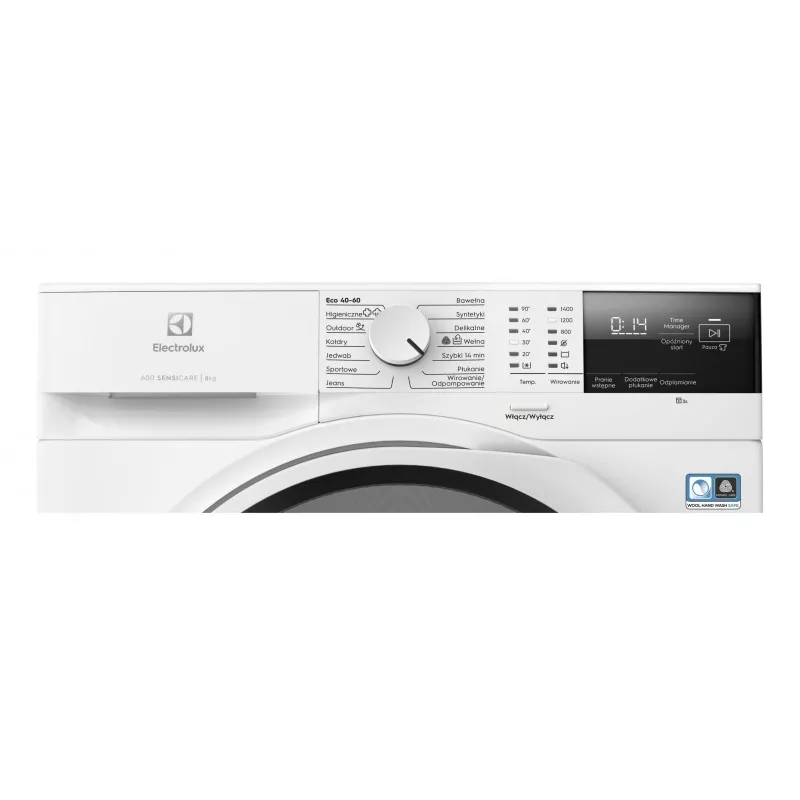 Lavadora independiente Electrolux EW6F2484P, 8 kg, 1400 rpm, clase de eficiencia energética A, tambor 53 l