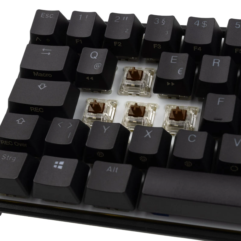 Teclado Ducky Mecha Pro SF gaming USB alemán negro