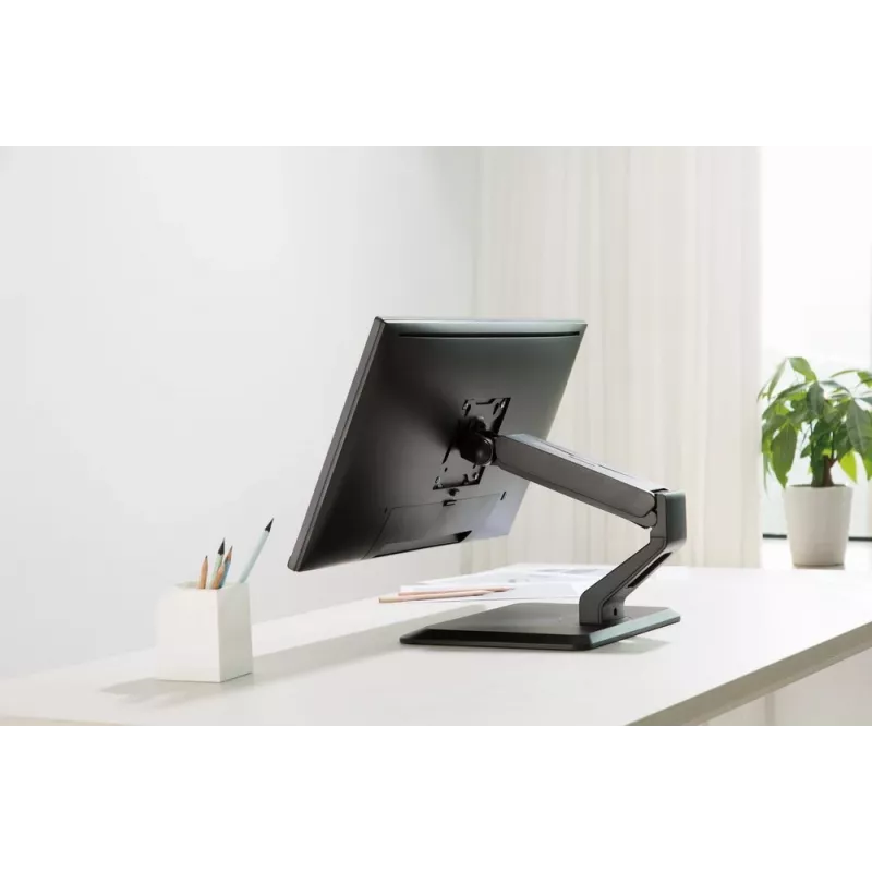 Soporte de sobremesa para pantalla táctil totalmente articulado GEMBIRD MS-D1ST-01 para pantallas de 17–32 pulgadas, negro, VESA 75x75–100x100, carga máxima 10 kg