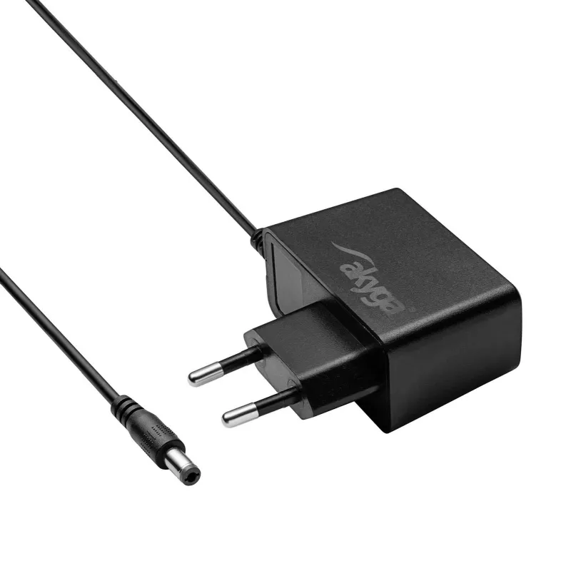 Akyga AK-PD-32 Fuente de alimentación para teclados Casio, 9 V, 1 A, 9 W, 5,5 x 1,4 mm, 1,5 m