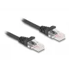 Cable de red DeLOCK Cable espiral RJ45 conector a conector Cat.5e 1 m negro