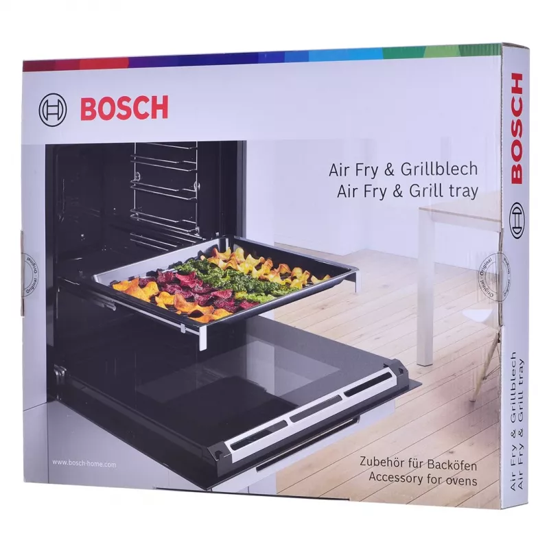 Bosch HEZ629070 pieza/accesorio de horno bandeja de parrilla negra acero