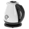 Hervidor Camry CR 1344 — 1,7 l, 2200 W, acero inoxidable, termómetro integrado, base 360°, blanco