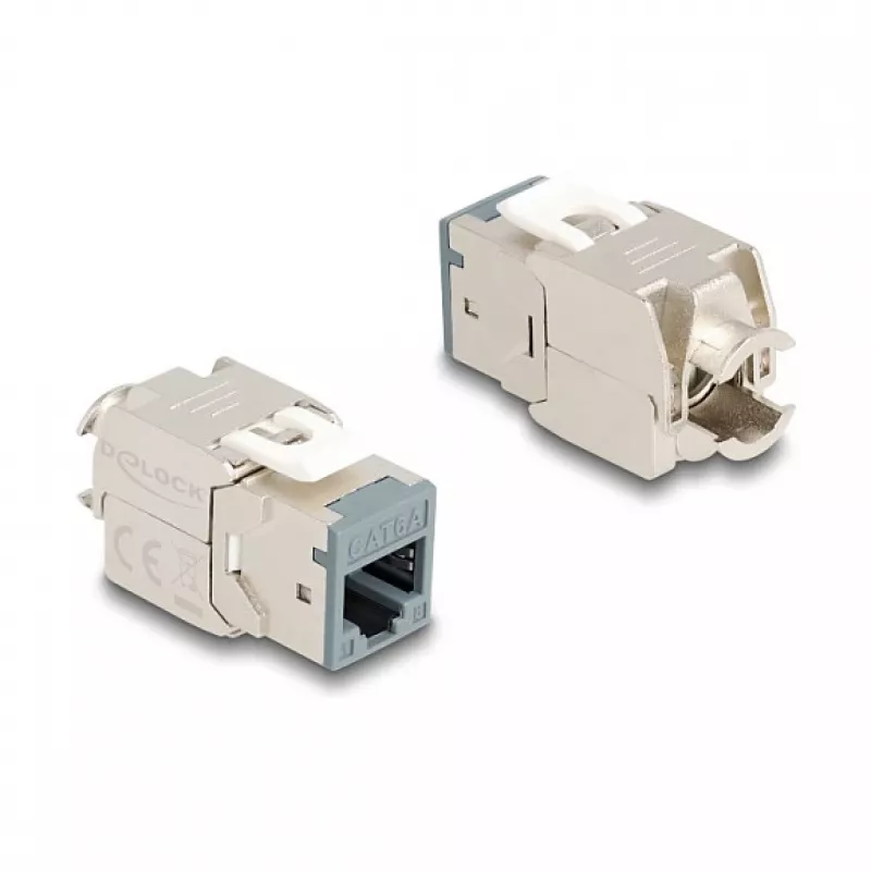 DeLOCK módulo Keystone 88120 plano RJ-45 gris 10 uds.