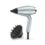 Secador de pelo BABYLISS D773DE 2100 W, iónico, 3 niveles de calor / 2 velocidades, aire frío, 2 boquillas, metallic