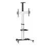 Carro/soporte multimedia LogiLink BP0025 blanco para pantalla plana