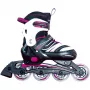 Patines en línea infantiles ajustables talla 29-32, rosa/negro