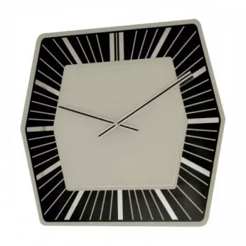 Reloj de pared NeXtime 8128zw Hexagon, 43x43 cm, blanco
