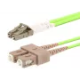Cable de fibra óptica LOGON AL5LCSC10I/5I OM5 10 m LC–SC 50 µm dúplex completo verde claro