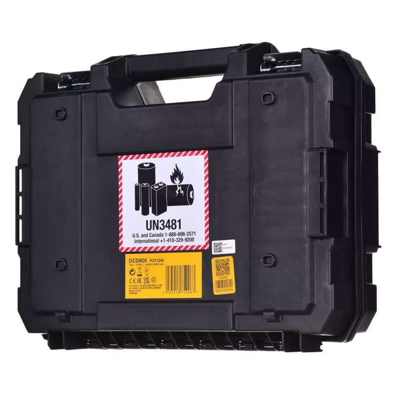 TALADRO ATORNILLADOR Dewalt DCD805P2T 18V 2X5,0AH BL Tstak