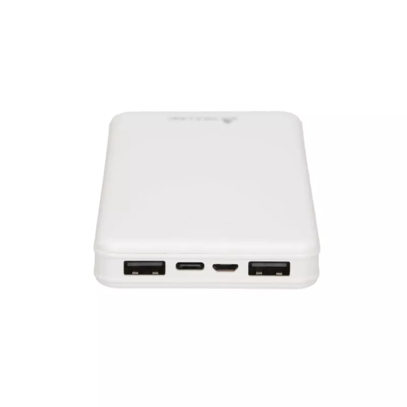 Batería portátil Extralink EPB-078W 10000 mAh blanca, USB-C, salida de 10 W, carga hasta 2 dispositivos